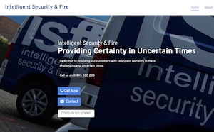 intelligent security and fire website by boray designs