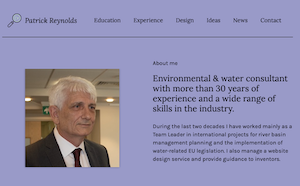 patrick reynolds, water management consultant with expertise in river basin management planning